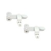 QCAA Solid Cast Brass Flip Latch Lock for Cabinet Door,