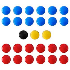 LEAP Soccer Magnets 27 Picese Use to Magnetic Whiteboard 2 Team Sport Goal Player Magnets for Magnetic Clipboard Coach Board