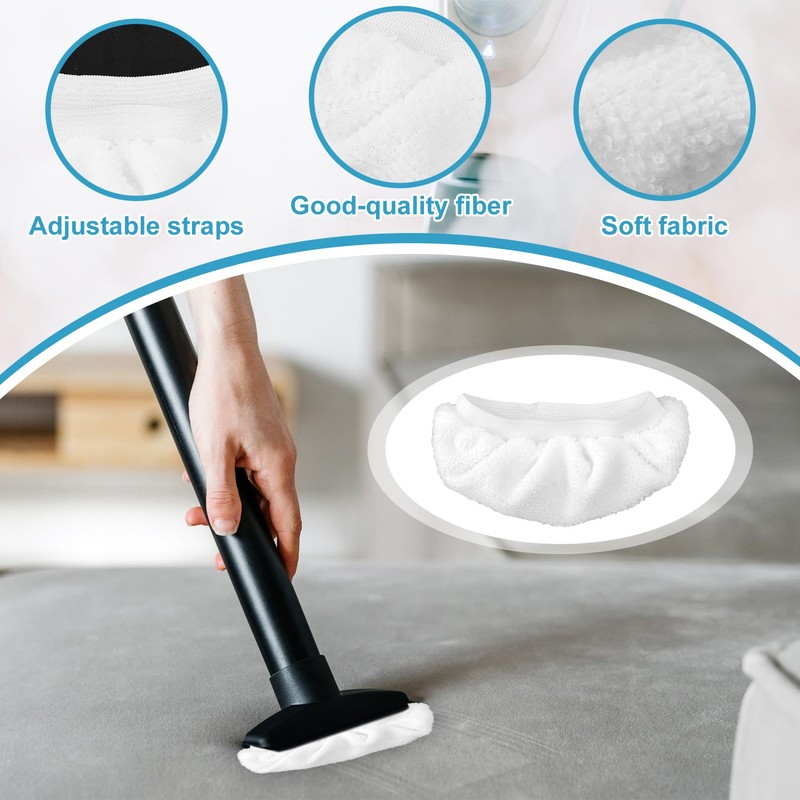 20pcs Steam Mop Pads, Washable Microfiber Cleaning Pads Steam Mop