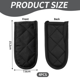 CYNOSURETECH 4 Pieces Of Anti-Scald Pot Handle Covers, Kitchen Anti-Scald Supplies, Anti-Slip Pot Handle Covers, Durable Pot Handle Covers, Pot Accessories