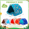 Ripeng 6 Pcs Guinea Pig Hideout Guinea Pig Bed House