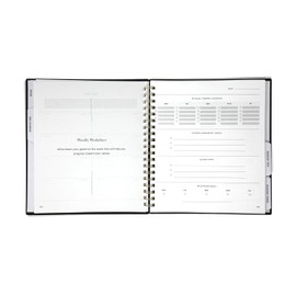 Generic Hope in Healing A Chronic Pain Recovery Journal, 8.75 x 10.15, Hardcover Wire-o, by Kuchen Glazier, Black & Gold