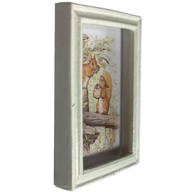 Melody Jane Dolls Houses Dollhouse Squirrel Nutkin Beatrix Potter Picture Small White Frame Accessories