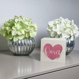 Grandma Heart Wooden Money Box with Saying Grandma Weltbeste Großmutter - Liebevolles Oma-Herz Piggy Bank Family Lucky Decoration in Pink Perfect for Grandma