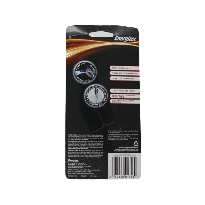 Energizer Pen Light Aluminum Led 2 Aaa White Case