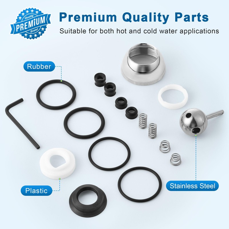 Avenuebool Faucet Repair Kit, Compatible with Delta/Peerless RP44123, Compatible with
