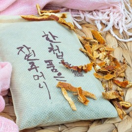 Pure natural herbal bath pouch, tangerine peel, pure herbal ingredients with no additives / 순수 자연 한방 입욕주머니 진피 첨가물 없는 순수한 한방재료