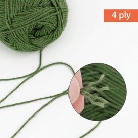 Pretty Jolly 21 Skeins Assorted Colors Yarns 1470 Yards of Mini Balls Soft Baby Cotton Yarn for Crochet, 4 Ply, Fingering Weight for DIY Craft 21×64m/21×20g (Kit 2)