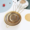 Kyraton Gold Fine Mesh Strainer 3 Pieces Set, Golden Flour