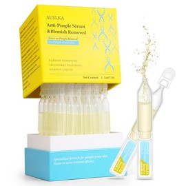 AUSLKA Viales De Suero Antiacné Con Extracto De Corteza De Salix Alba (Sauce) Al 10, Para Piel Grasa Y Con Acné  Control De Grasa Y Eliminación De... 