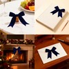 Gift Wrap Bows, 50Pcs 3.3 Inch Navy Blue Pre-Tied Bows