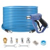 RIDGE WASHER Sewer Jetter Kit for Pressure Washer 100FT, 3600