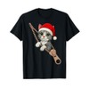 Cute Christmas Cat Santa Hat Zipper Peeking Kitten Men Women