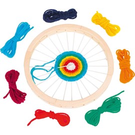Goki 58783 Round Weaving Loom Toy, Multi-Colour