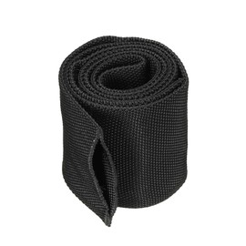 PATIKIL 80mm Inner Diameter 1M Nylon Protective Hose Sleeve Cable Cover Sheath Protection Welding Tig Torch for Hydraulic Hose Black