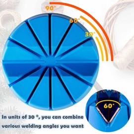 Stained Glass Multi Angle Soldering Jig, 30°,60°,90°,120°,150°,180° Stained Glass Soldering Jig Hand Foiler and Copper Tape Tweezer