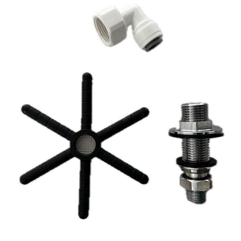 Jug Rinser Valve Assembly Black Star - Diameter 11cm in