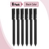 Mr. Pen- Retractable Gel Pens, 6 Pack, Black Ink, Black