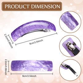 WILLBOND 6 Pcs Hair Barrettes for Women Large Barrettes Hair French Clips Pin Retro Clasp for Mom Gifts Women Accessories, 6 Colors(Multicolor,Delicate)