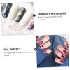 Beavorty 4sheet Christmas Nail Stickers Snowflake Nail Decals Easy to