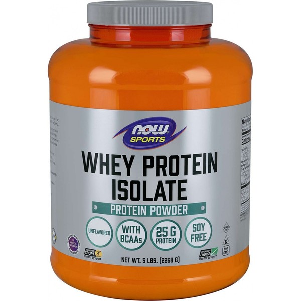 NOW Foods Whey Protein Isolate Unflavoured, 5 lb