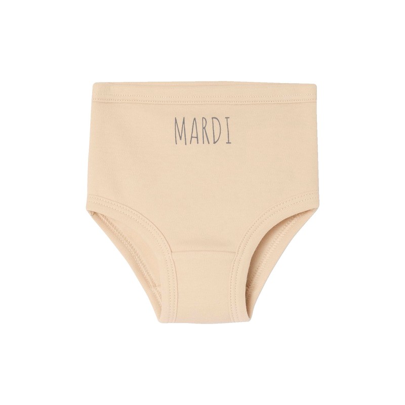 Vertbaudet VERTBAUDETOrganic Collection: Pack of 5 Baby Briefs Basic, white