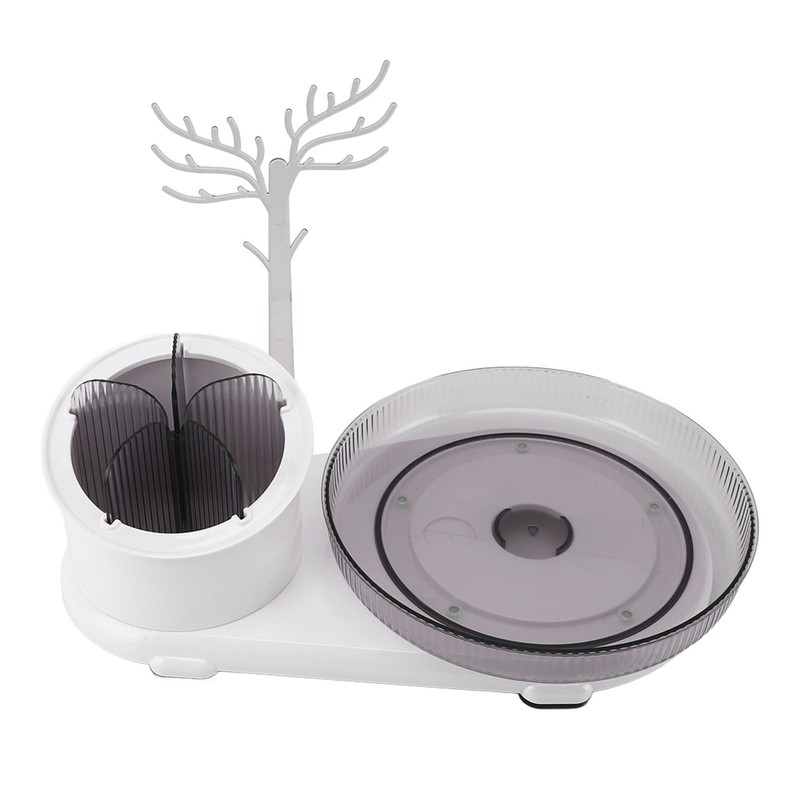 Makeup Organizer 360 Degree Rotating Makeup Brush Organizer Jewelry Display