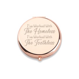 WUSUANED Real Housewives Makeup Mirror I've Worked with The Homeless and Toothless Mirror TV Show Lover Gift Housewives Gifts (Real Housewives Mirror)