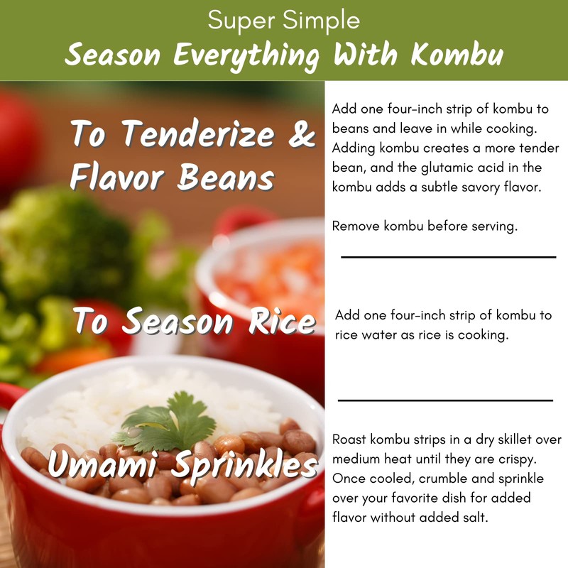 Emerald Cove Pacific Kombu Dried Seaweed, Silver Grade, 1.76 Ounce