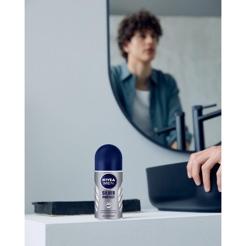 NIVEA Antiperspirant Silver Protect Roll-On 50 ml