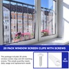 20 Pack Window Screen Clips, PL 7909 Window Screen Retainer