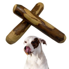Anlolive Olive Wood Teething Ring for Dogs | Eliminates Anxiety (L/2 Biter)