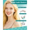 Brown Cluster Lashes Individual Eyelashes 144pcs Lashes Cluster Wispy 8-12mm