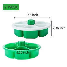 ZHU YU CHUN 2 PCS Sushi Rice Ball Mold Boxes, Triangle Rice and Vegetable Roll Making Box for Handmade DlYStorage Sushi, Lunch Bento Mold for Making Nori Rice Home Cooking Tools (green)