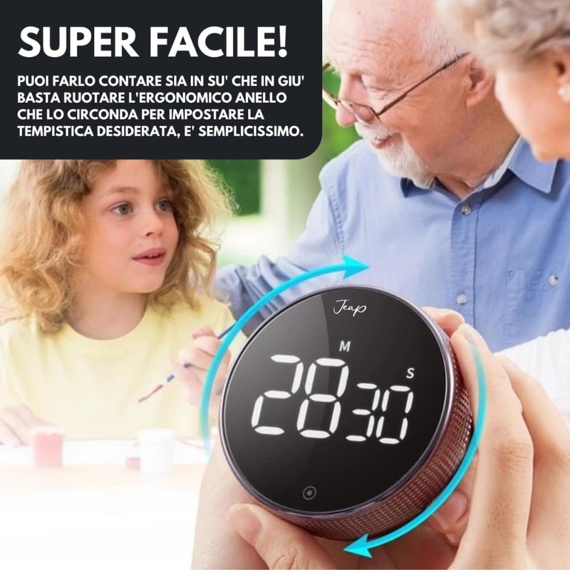 Magnetic Kitchen Timer | LED Digital Timer with 3 Volume