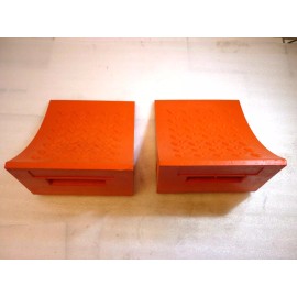 Unbranded (Lot of 2) Orange Wheel Chocks