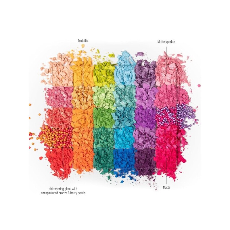 30/Color/Make Up/Beauty/Mat/Metallic/Shimmer/Pearl/Glitter/Palette/Rainbow/Colorful/Cosmetics