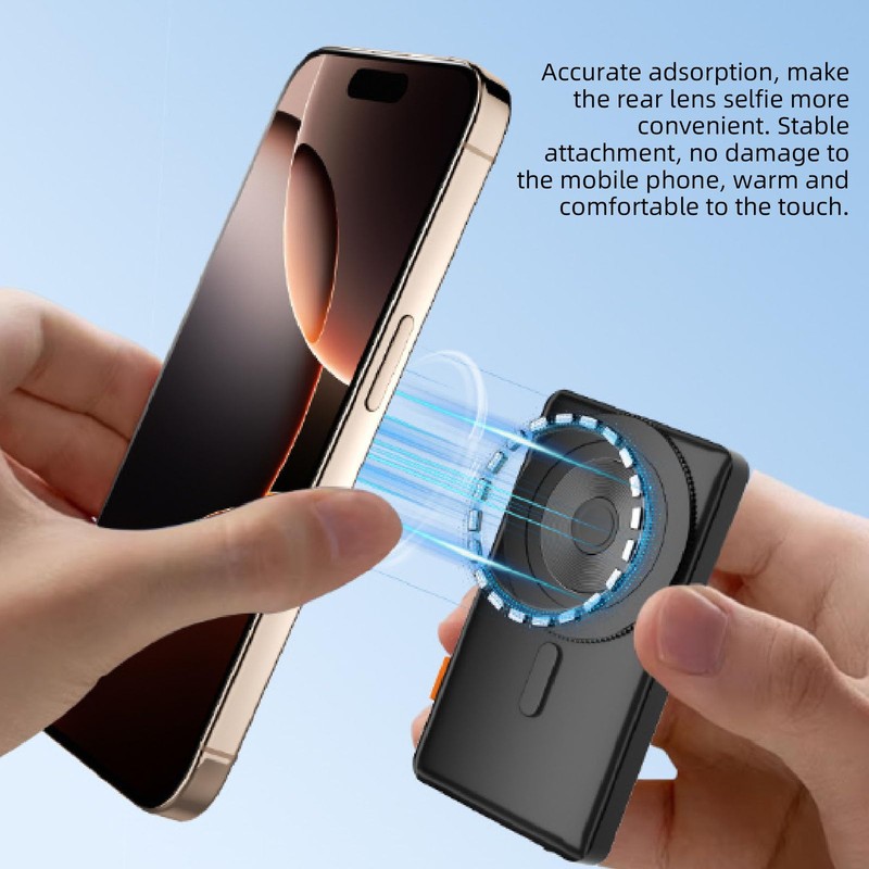 Phone Vlog Selfie Monitor Screen,4K Magnetic Back Camera Selfie Monitor,Using