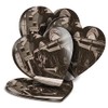 4 x Heart Coasters - The Flying Scotsman Steam Train