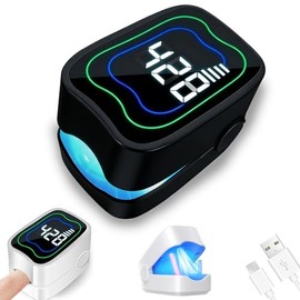 Portátil Dispositivo de Limpieza en las Uñas, Dispositivo de Uñas, Combinación luz Dual 940 nm y 500 nm, Pequeño y Portátil, Mejora Eficazmente las Uñ