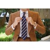 OTAA Navy Blue with Peach Stripes | Neckties for Men|Designed