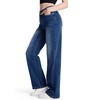 SEVEGO Women's 32"/34"/36" Tall Straight Leg Jeans Mid Waisted Stretchy