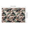 Picheng 7 Pieces Camouflage Faux Leather Sheets,Camouflage Blue PU Synthetic