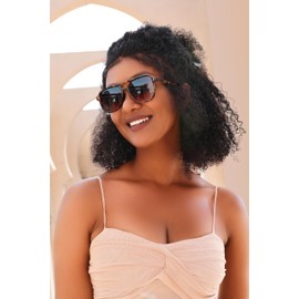 FEISEDY Retro Square Aviator Sunglasses Women Men 70s Vintage Trendy Plastic Frame Sun Glasses B2835