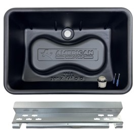 Tankless Water Heater Drain Pan – Universal Water Heater Protection – Fits Whole or Single Unit Tankless Hot Water Heaters – 20” x 14” x 6” – Easy Install & Leak Prevention (Drilled)