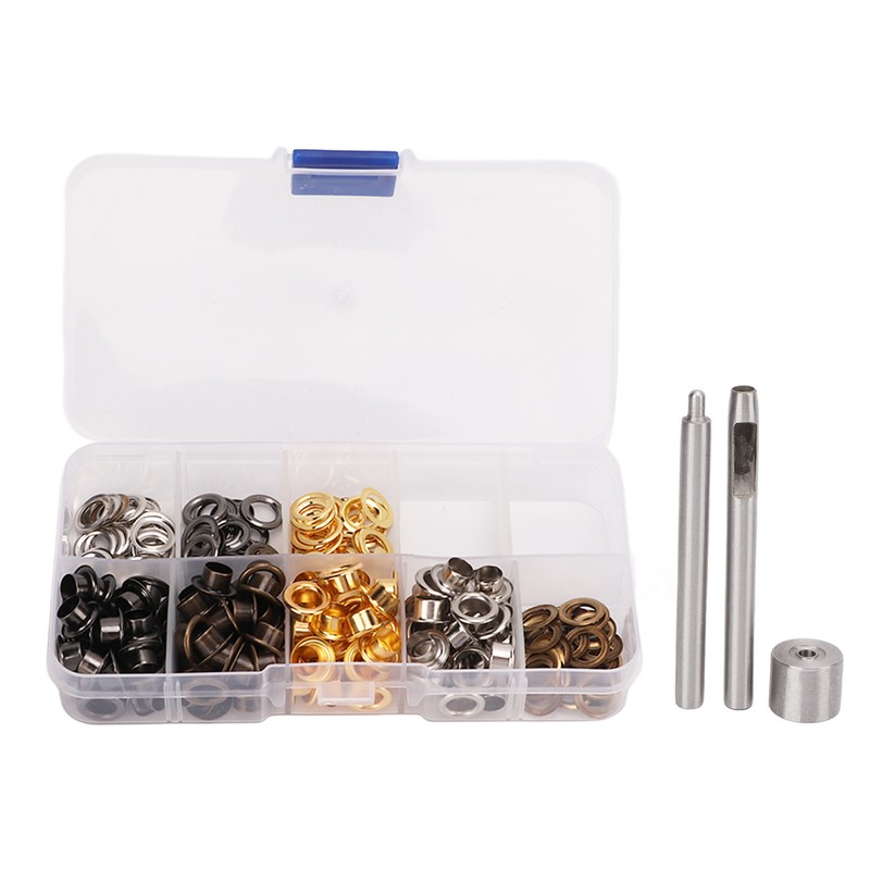 Grommet Tool Kit Sturdy Colorful Plating Easy Installation Metal Grommets