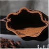 Vintage Leather Drawstring Bag Money Pouch Coin Purse Purse Purse