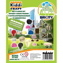 Kiddicraft KC1405 KIDDIZ Figure Pack Mix It! - Clamping Block Figures