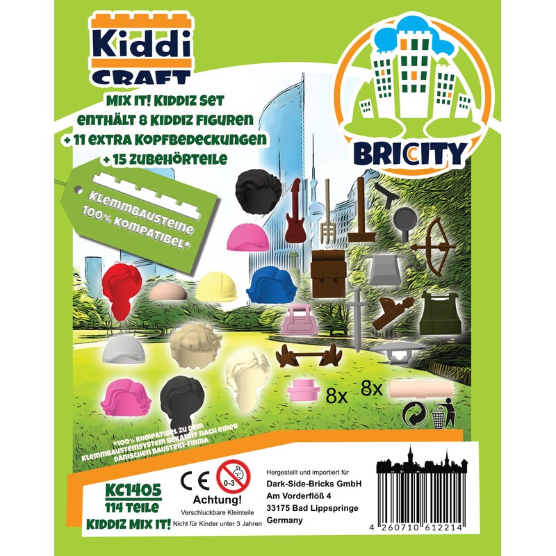 Kiddicraft KC1405 KIDDIZ Figure Pack Mix It! - Clamping Block