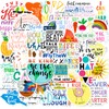 Bifarde 100Pcs Inspirational Words Stickers - Positive Affirmation and Motivational